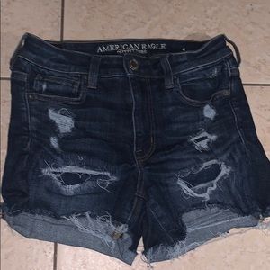 american eagle ripped shorts